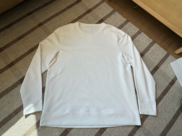 Lululemon Other - Lululemon Men’s Long Sleeve Waffle Textured Knit Shirt White XL Men’s